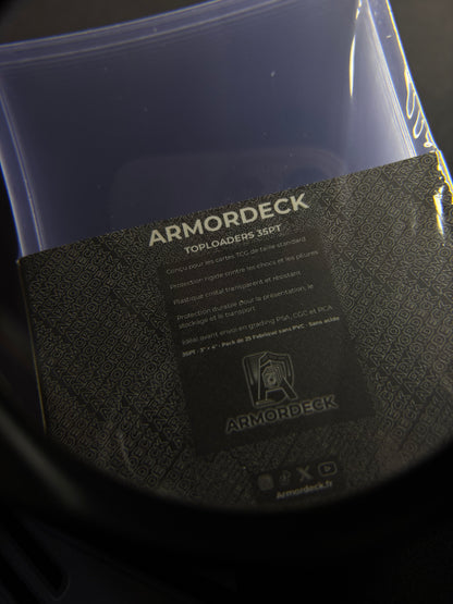 Toploaders 35PT ArmorDeck — Pochettes Rigides Cartes Rares (x25)