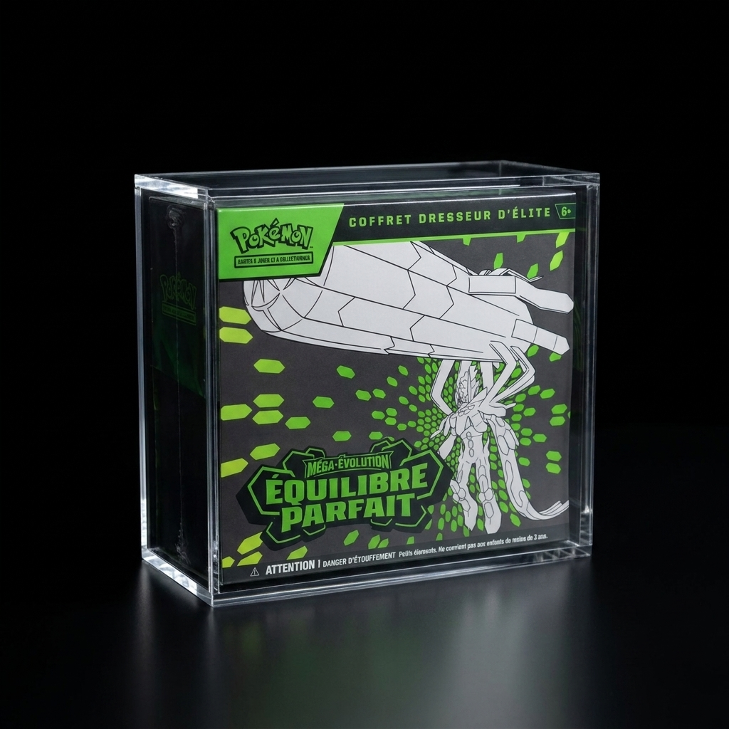 Protection Elite Trainer Box TCG — Boîte Rigide Transparente
