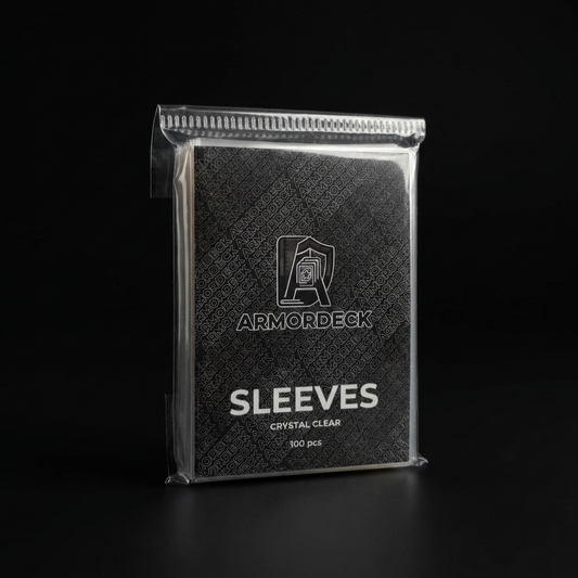 Sleeves protectrices TCG pochettes transparentes anti-rayures sans acide ArmorDeck